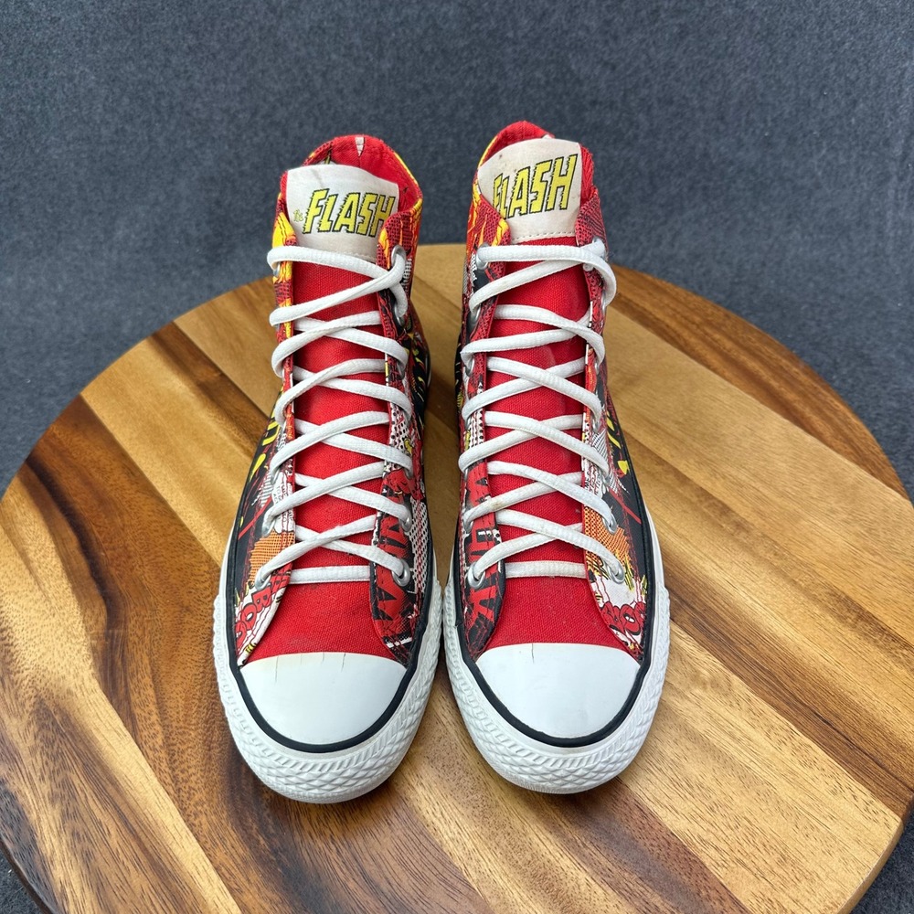 Converse Chuck Taylor All Star DC Comics The Flash High Top Sneakers Womens 8 - Picture 5 of 14